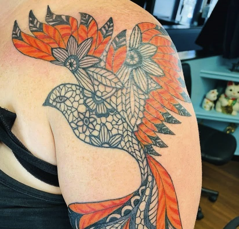 Phoenix tattoo by Goose Old Town Tattoo